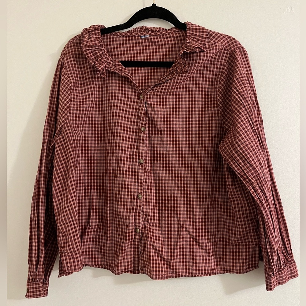 Old Navy Ruffle Button-Down Blouse